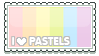 Love Pastel Stamp